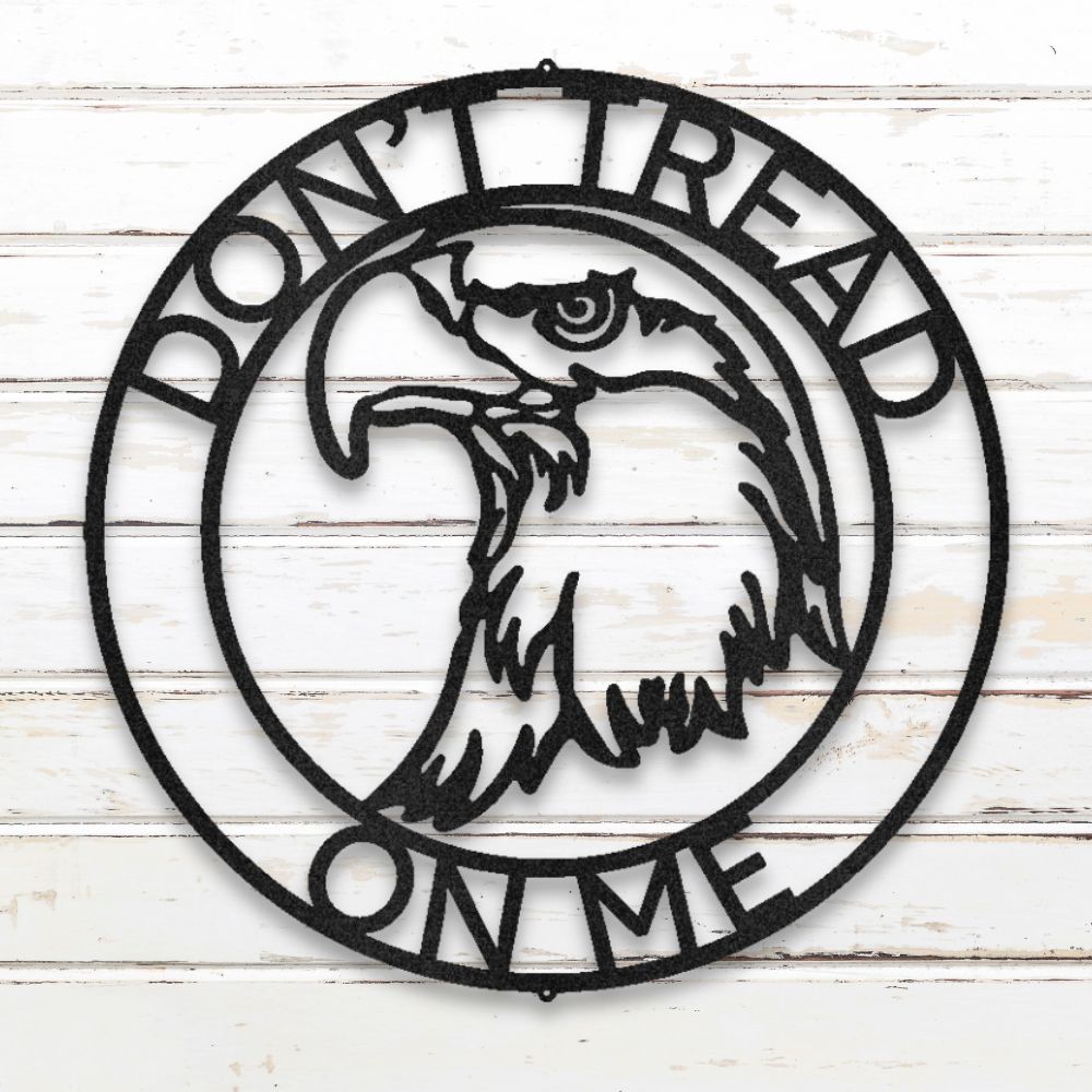 Patriotic Eagle Metal Wall Art (Black) | Shop Custom Metal Signs & Wall Decor | Sovereign Metalworks