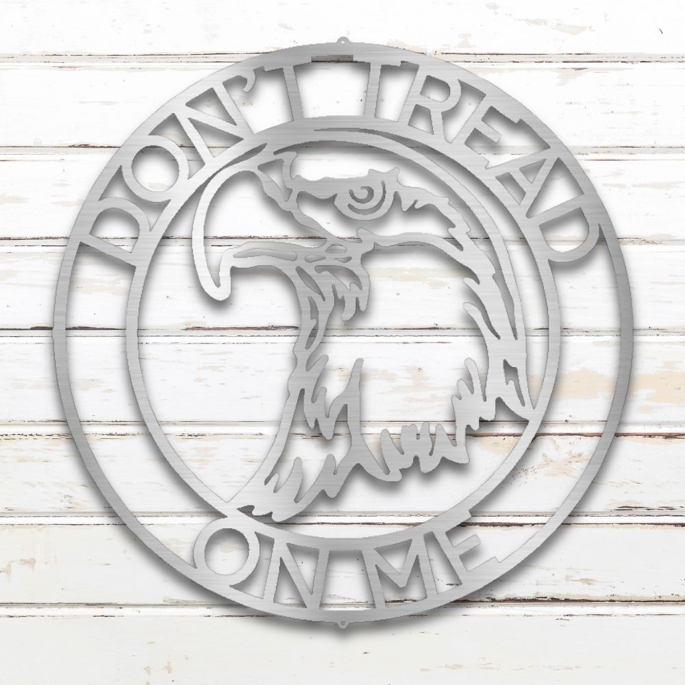 Patriotic Eagle Metal Wall Art (Silver) | Shop Custom Metal Signs & Wall Decor | Sovereign Metalworks