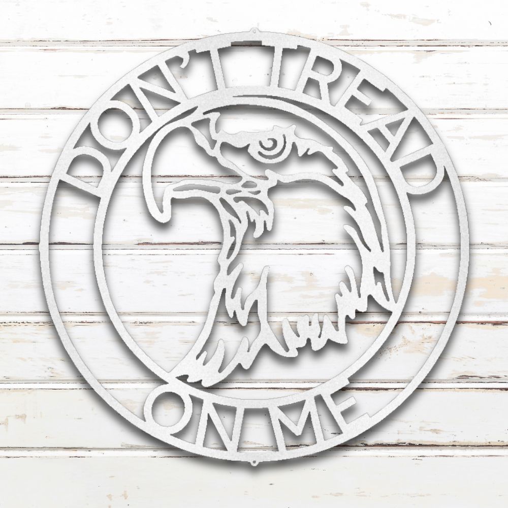 Patriotic Eagle Metal Wall Art (White) | Shop Custom Metal Signs & Wall Decor | Sovereign Metalworks