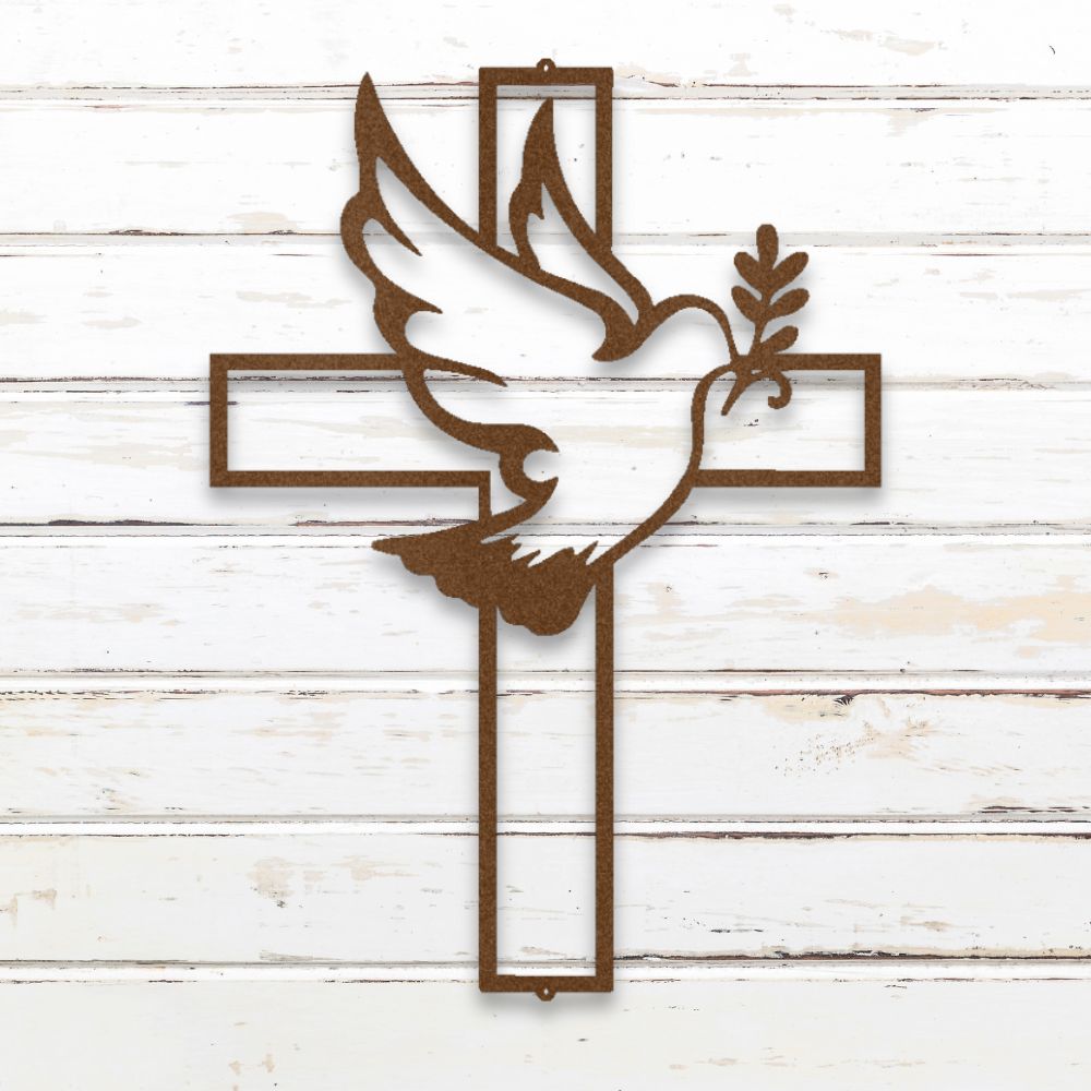 Peaceful Dove Metal Wall Art (Copper) | Shop Custom Metal Signs | Sovereign Metalworks