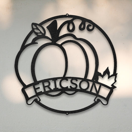 Pumpkin I Custom Metal Wall Art | Sovereign Metalworks