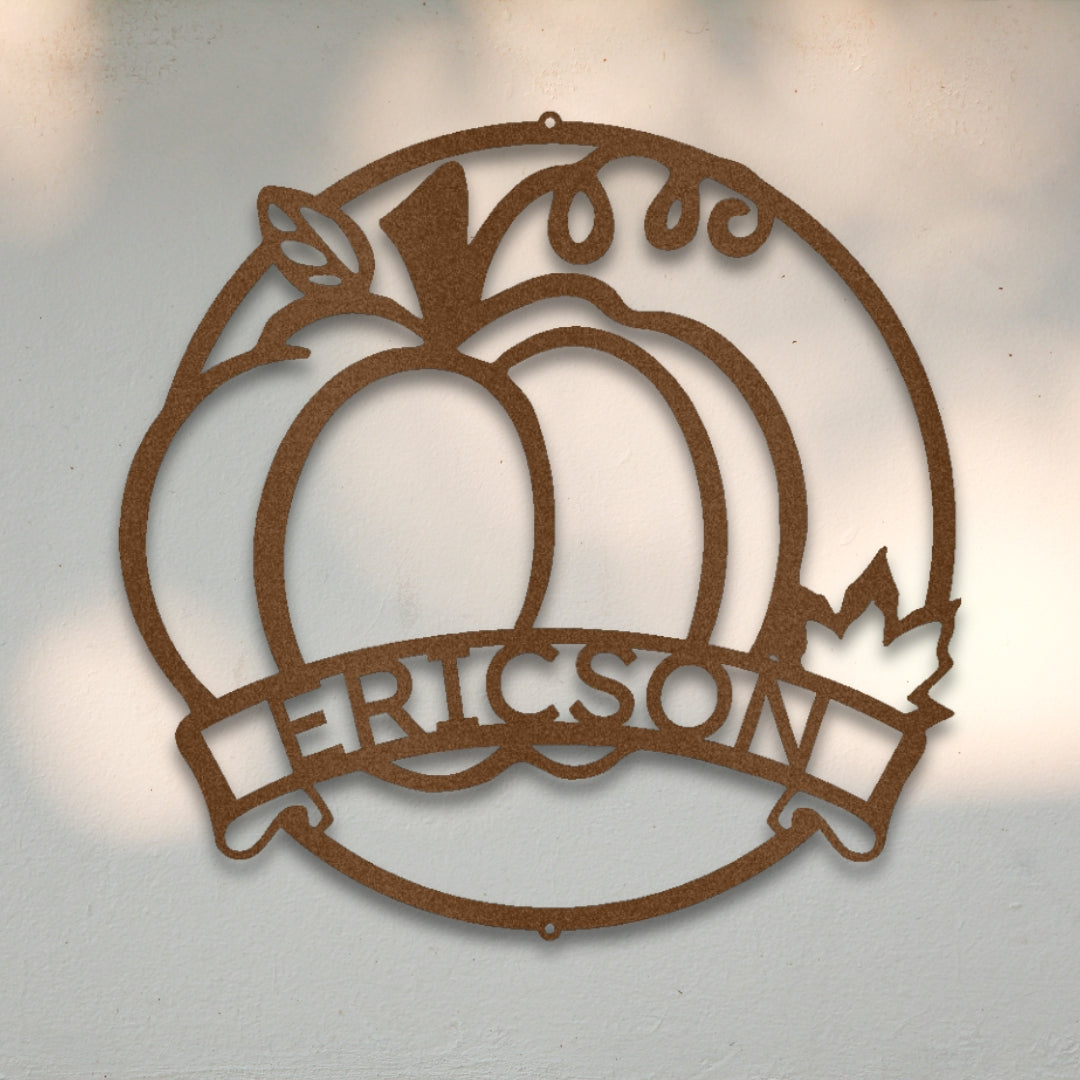 Pumpkin I Custom Metal Wall Art | Sovereign Metalworks