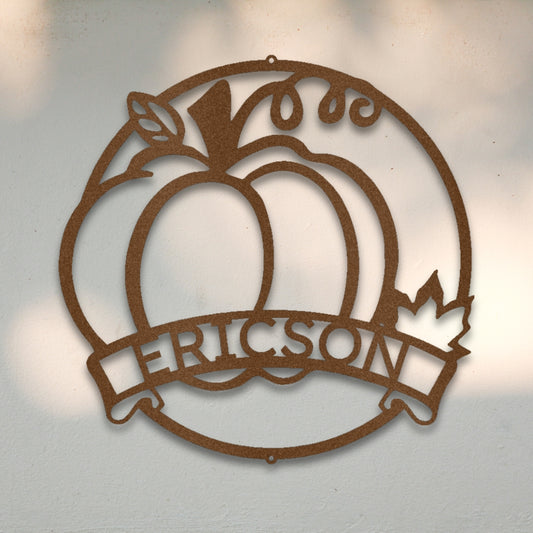 Pumpkin I Custom Metal Wall Art | Sovereign Metalworks
