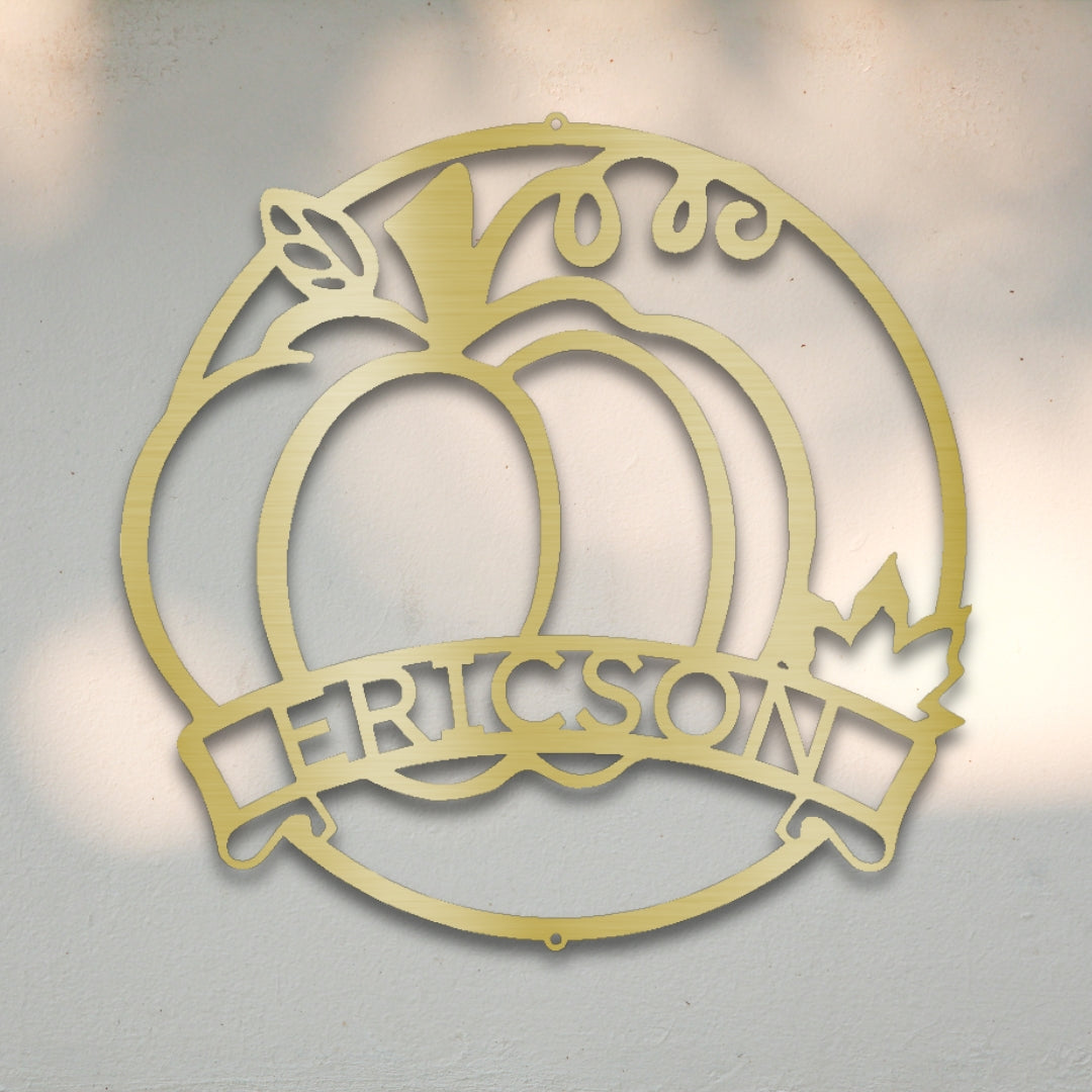 Pumpkin I Custom Metal Wall Art | Sovereign Metalworks