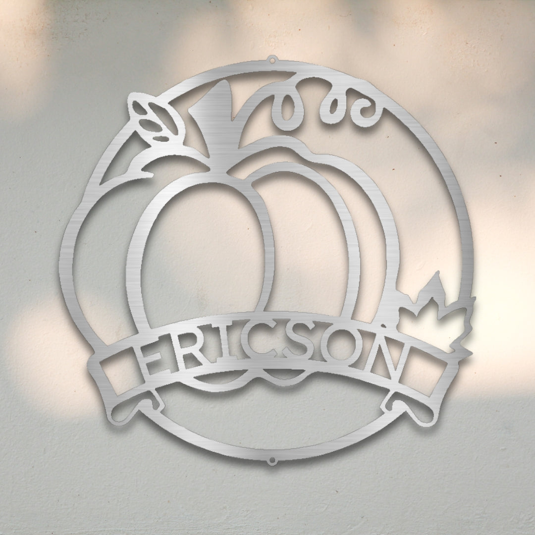 Pumpkin I Custom Metal Wall Art | Sovereign Metalworks