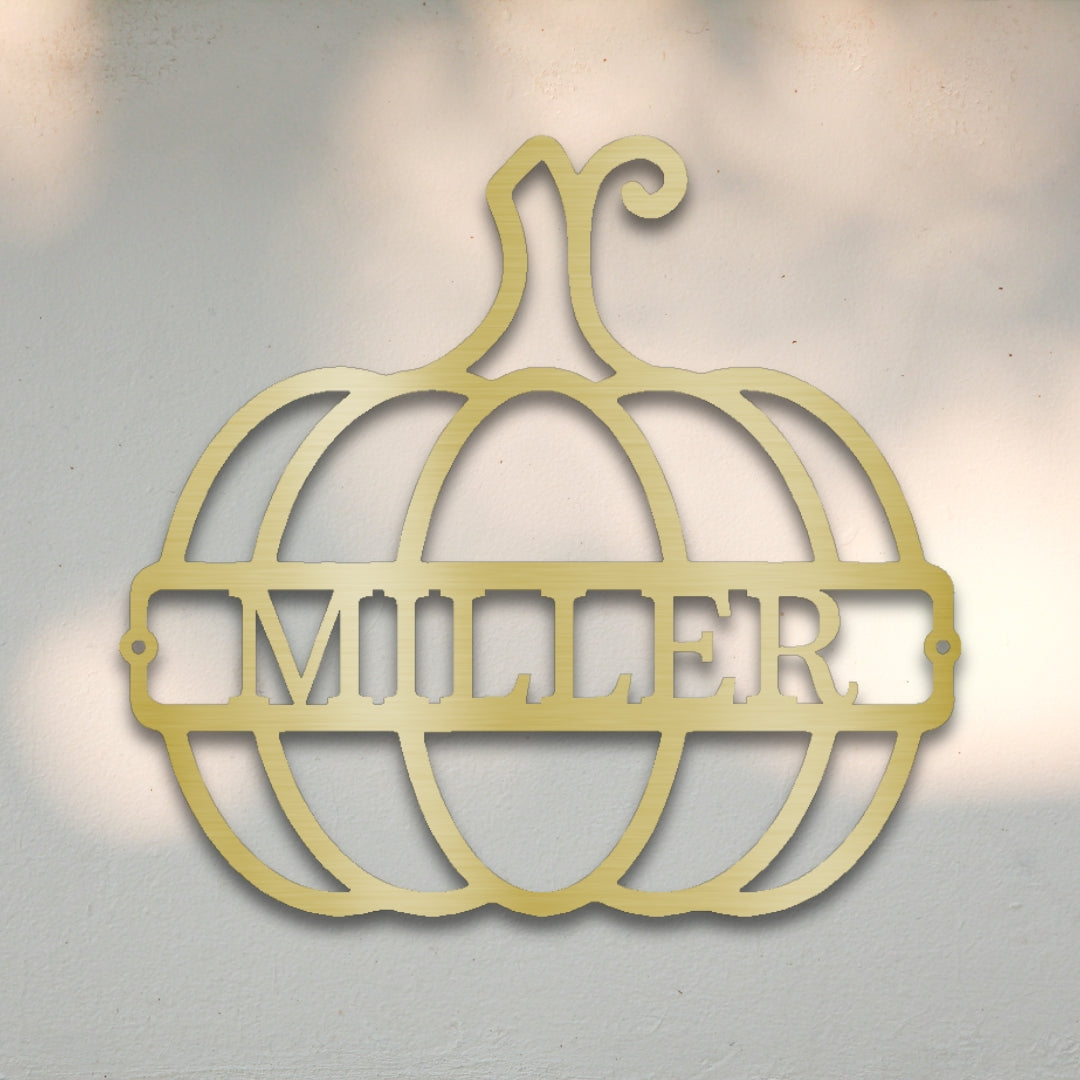 Pumpkin II Custom Metal Wall Art | Sovereign Metalworks