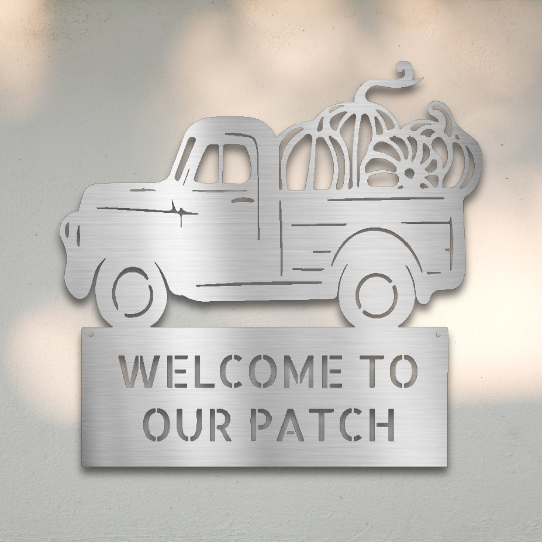 Pumpkin Patch Truck Metal Wall Art | Sovereign Metalworks