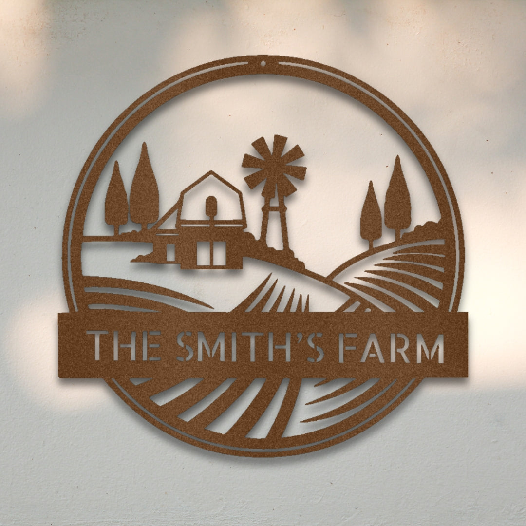 Rolling Fields Custom Metal Wall Art | Sovereign Metalworks