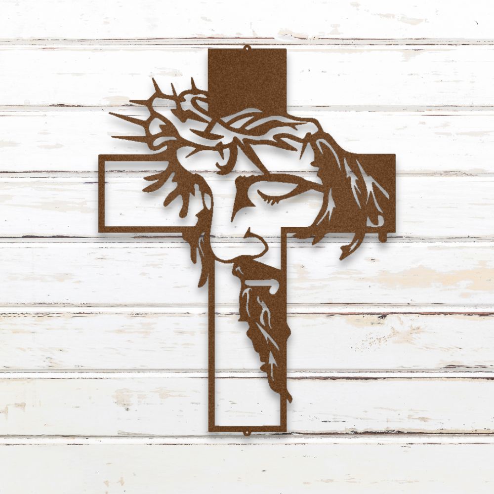 Sacred Cross Metal Wall Art (Copper) | Shop Custom Metal Signs & Wall Decor | Sovereign Metalworks