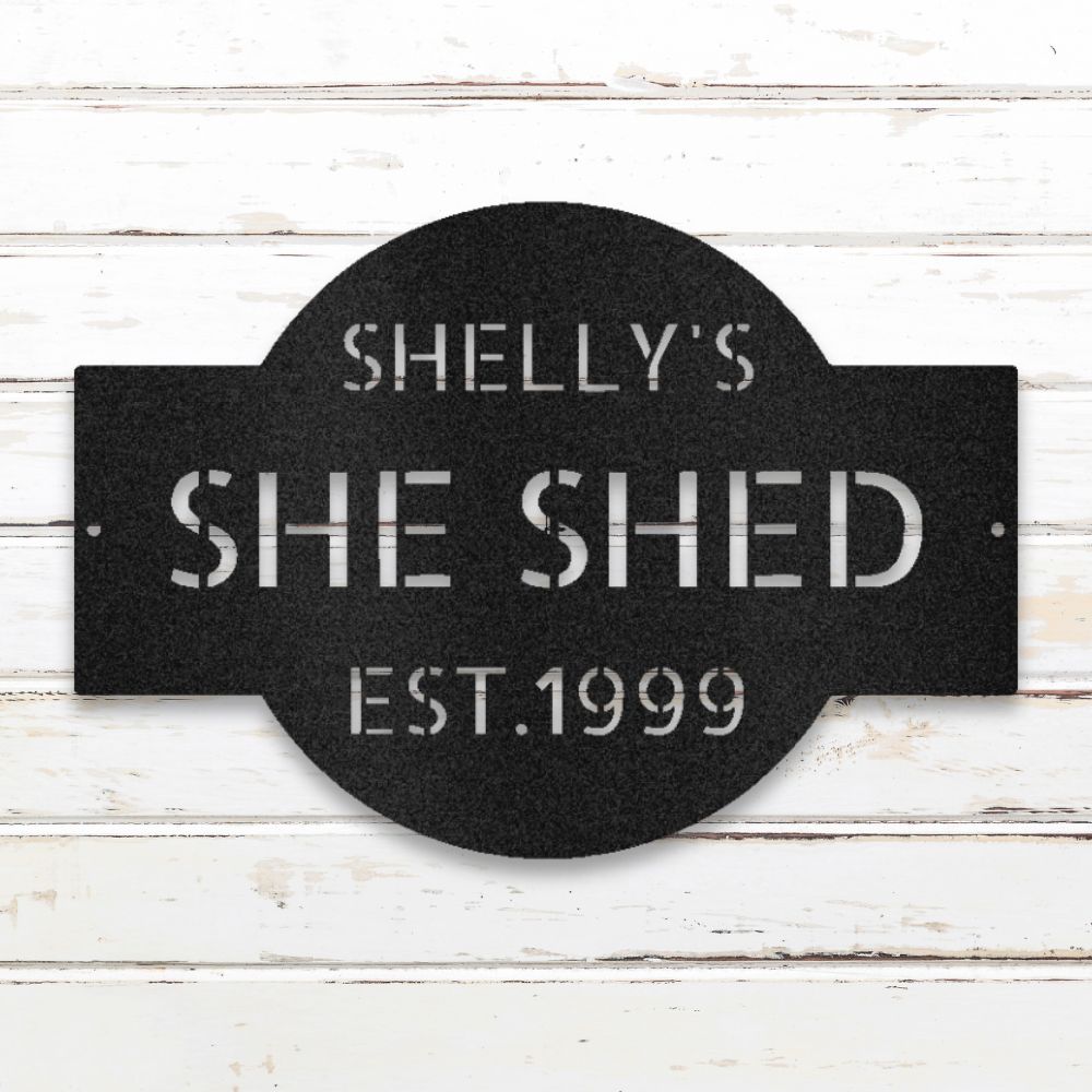 She Said Metal Wall Art (Black) | Shop Custom Metal Signs & Wall Decor | Sovereign Metalworks