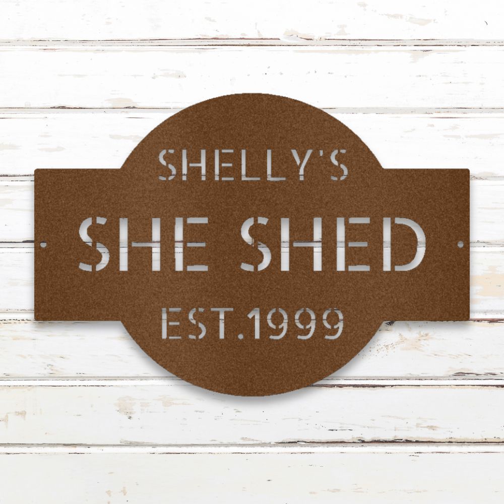 She Said Metal Wall Art (Copper) | Shop Custom Metal Signs & Wall Decor | Sovereign Metalworks