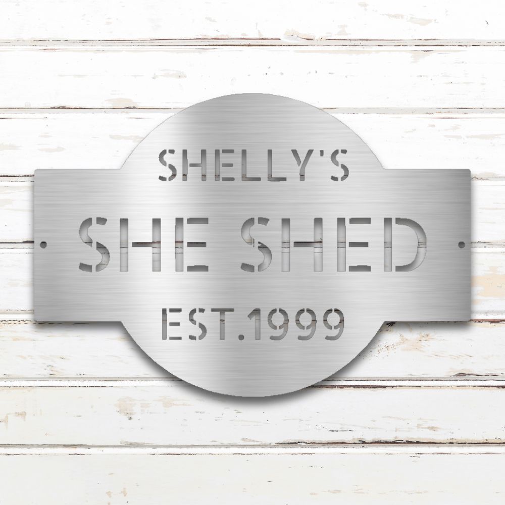 She Said Metal Wall Art (Silver) | Shop Custom Metal Signs & Wall Decor | Sovereign Metalworks