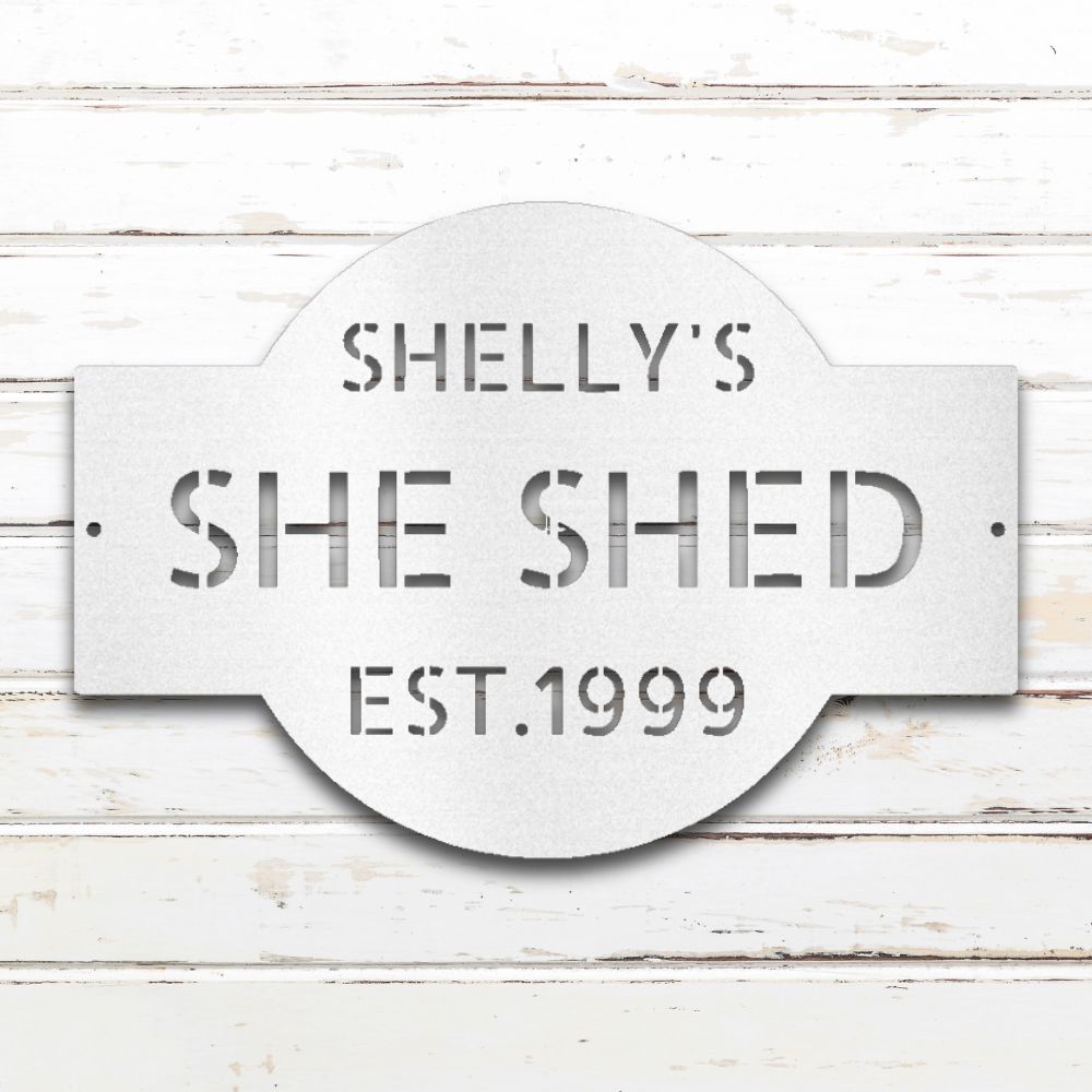 She Said Metal Wall Art (White) | Shop Custom Metal Signs & Wall Decor | Sovereign Metalworks