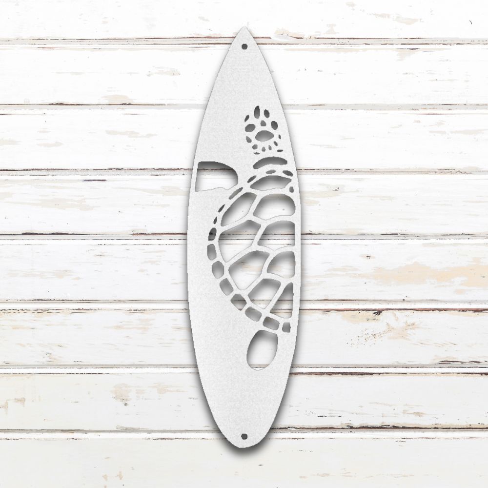 Turtle Surfboard | Metal Wall Art - Sovereign Metalworks