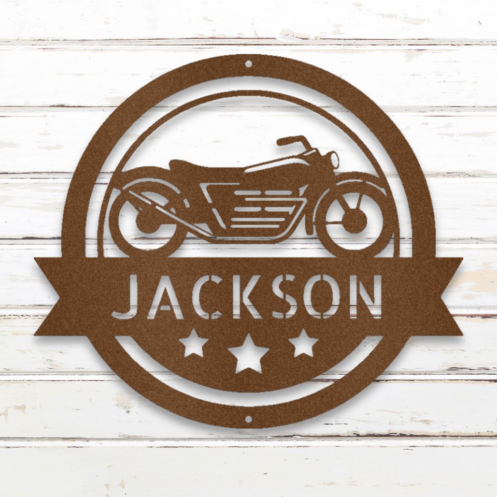 Vintage Cafe Racer Metal Wall Art (Copper) | Shop Custom Metal Signs & Wall Decor | Sovereign Metalworks