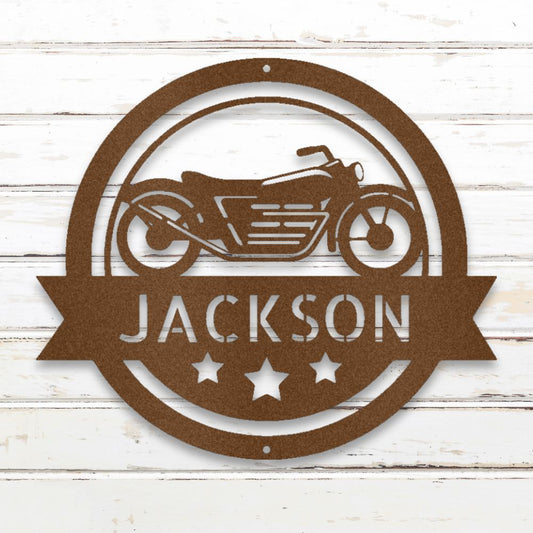 Vintage Cafe Racer Metal Wall Art (Copper) | Shop Custom Metal Signs & Wall Decor | Sovereign Metalworks