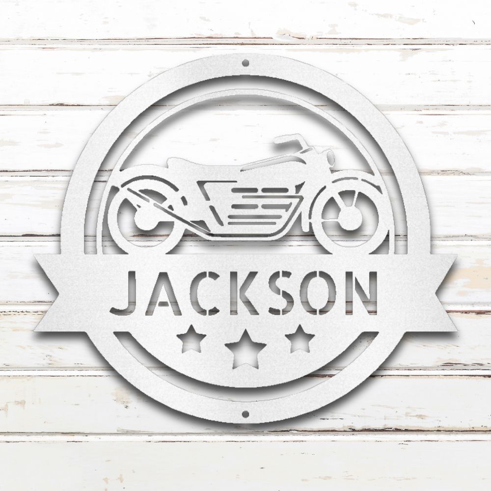 Vintage Cafe Racer Metal Wall Art (Black) | Shop Custom Metal Signs & Wall Decor | Sovereign Metalworks