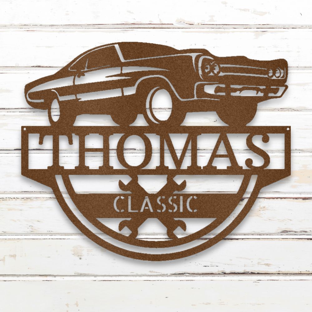 Vintage Muscle Car II Metal Wall Art (Copper) | Shop Custom Metal Signs & Wall Decor | Sovereign Metalworks