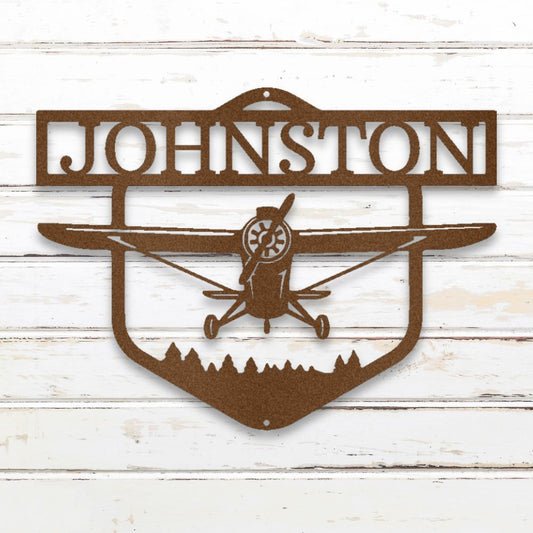 Vintage Airplane Metal Wall Art (Copper) | Shop Custom Metal Signs & Wall Decor | Sovereign Metalworks