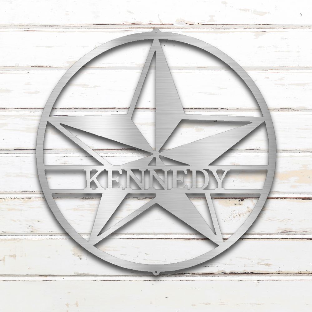 Western Star Metal Wall Art (Silver) | Shop Custom Metal Signs & Wall Decor | Sovereign Metalworks