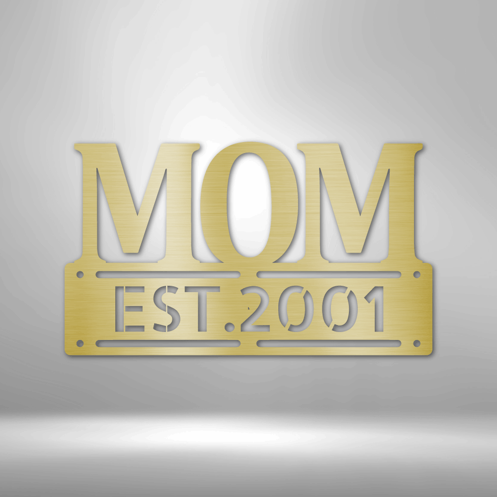 Mother's Day I Metal Wall Art (Gold) | Shop Custom Metal Signs & Wall Decor | Sovereign Metalworks